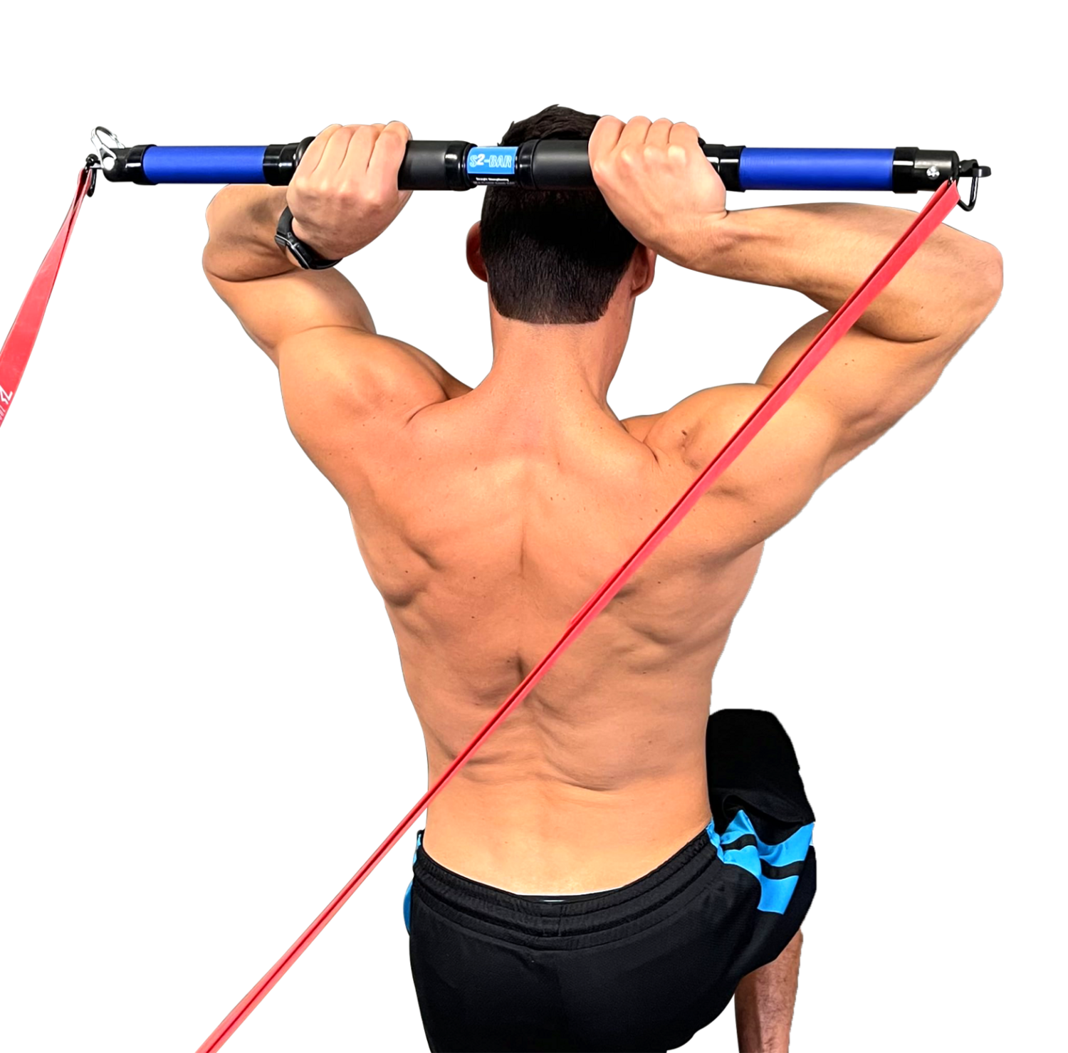 S3-BAR Multi-Grip 33-inch Resistance Band Bar (20 Exercises) - Image 2