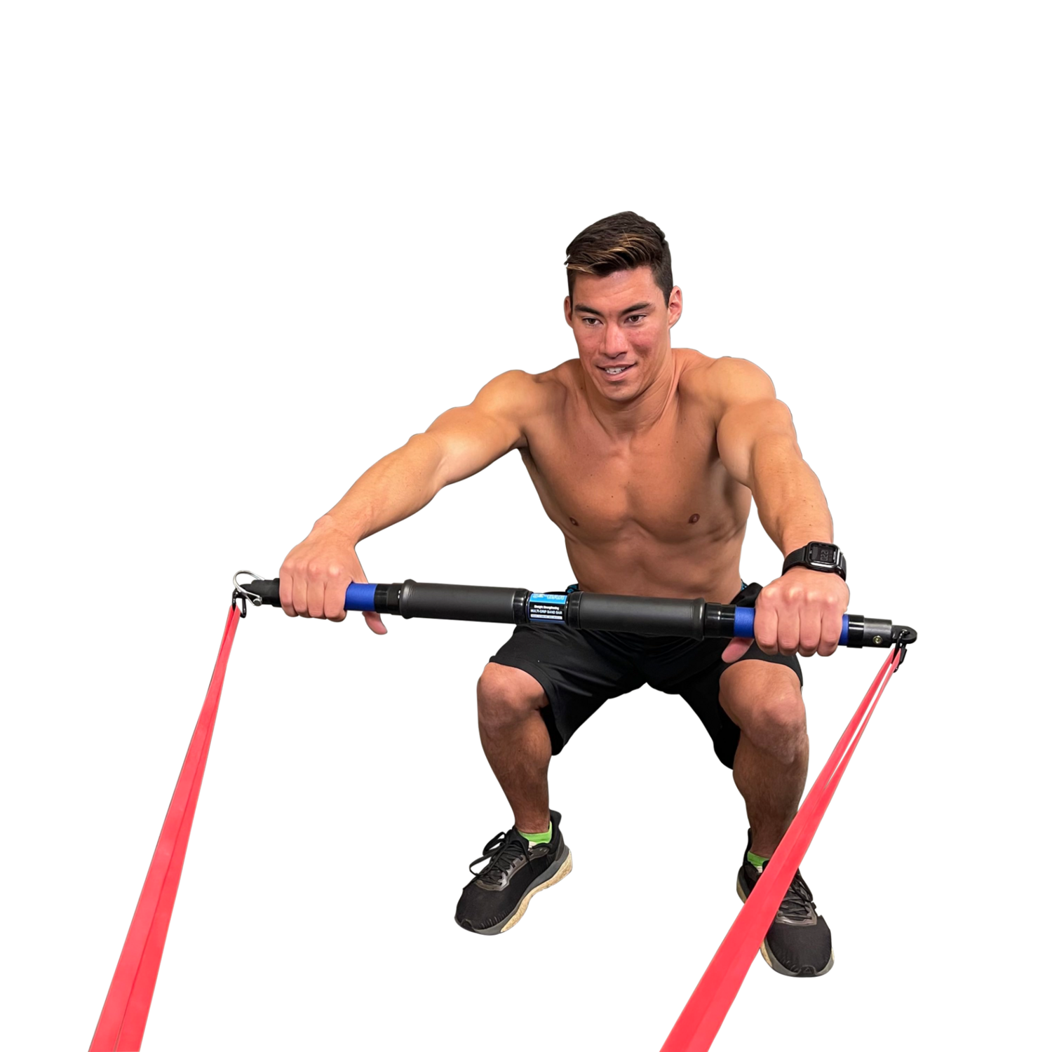 S3-BAR Multi-Grip 33-inch Resistance Band Bar (20 Exercises) - Image 5