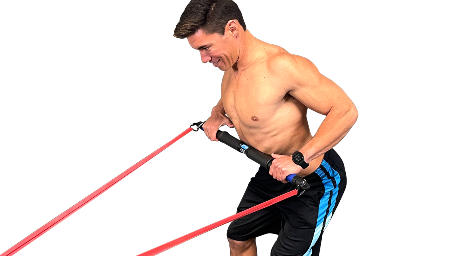 S3-BAR Multi-Grip 33-inch Resistance Band Bar (20 Exercises) - Image 8